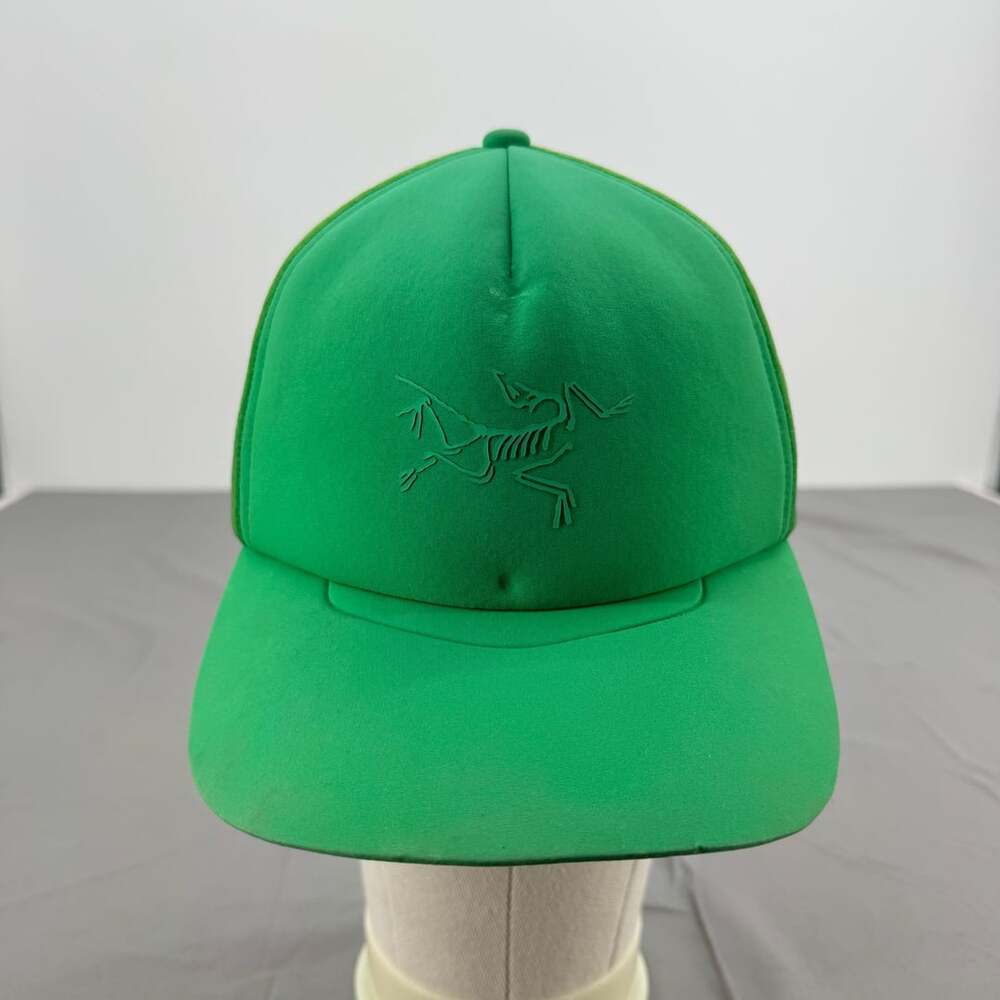 Arcโteryx Bird Trucker Hat Green Tonal Logo Mesh Snapback Cap OS